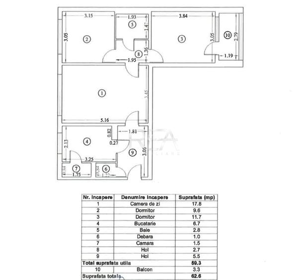 Apartament 3 Camere - Piața Rahova - Investiție - 10