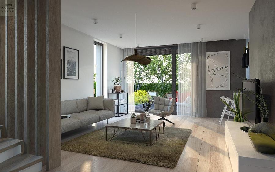 Vilă Premium Stil Scandinav - curte mare - 9