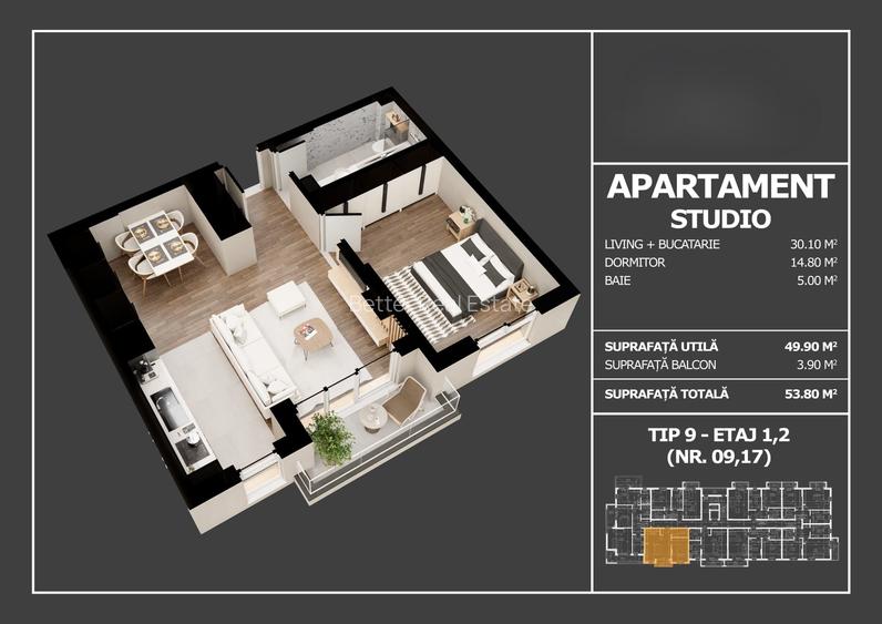 Bloc tip boutique – Popesti Leordeni | Studio- Apartamente 2-3 camere - 2