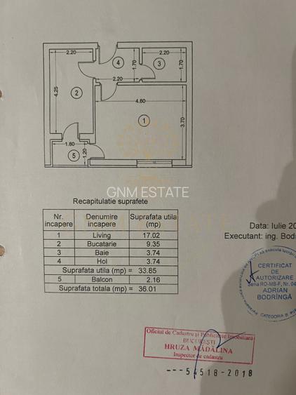 Garsoniera Et. 7/11 Exigent Plaza Faza 1 - Zona Lujerului - 9