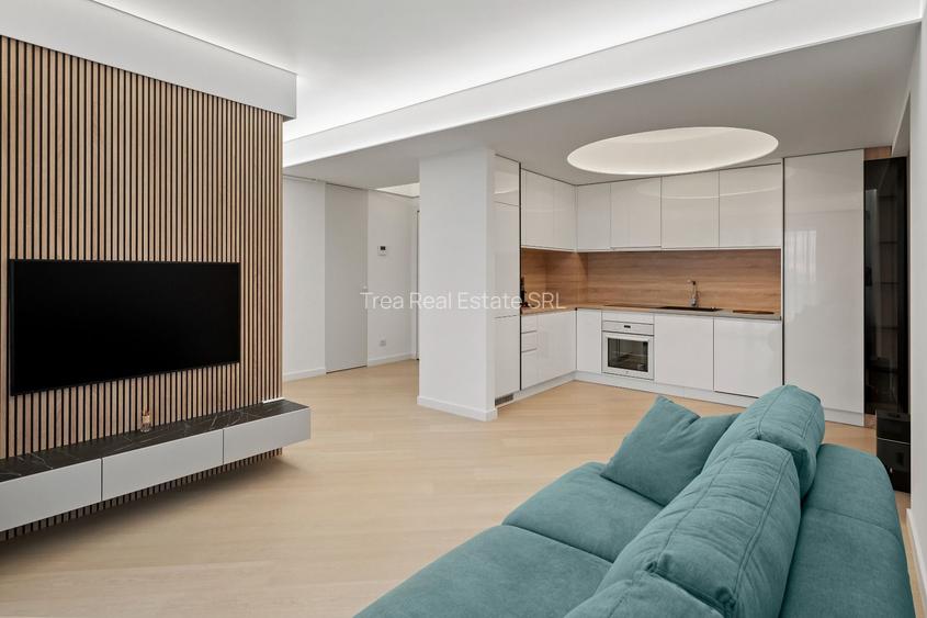 3 camere LUX | Cortina North -Pipera - Faza 1 | 77,5 mp | Balcon generos 10 mp - 2