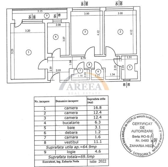 OPORTUNITATE - 3 camere decomandate, 70 mp utili, et 3 - Bucur Obor - 18