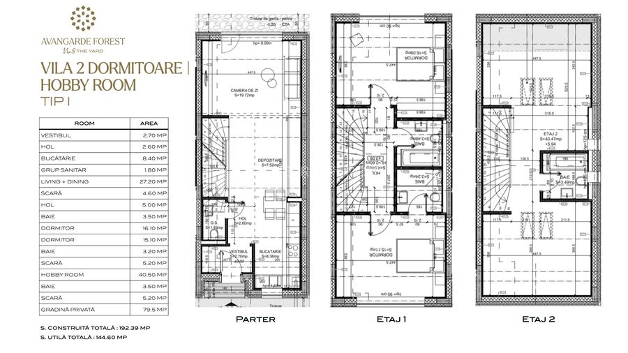 Vilă 4 camere | Finalizată | 144mp utili | Curte 80mp | AVANGARDE FOREST - 1