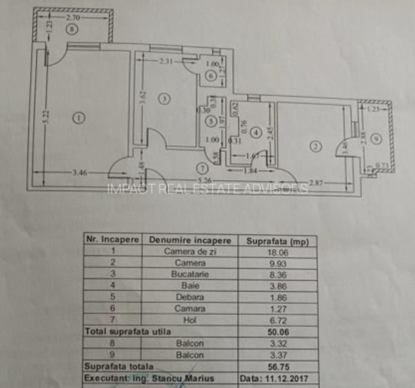2 camere 56.75mp | 2 balcoane - Aviatiei - 14