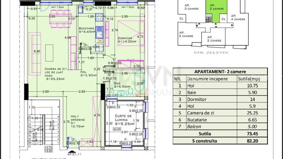 REA1025225 Apartament spatios 2 camere  I Aviatiei - 14