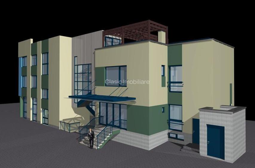 Vanzare cladire 505 mp, comercial si birouri, 779 mp teren, 2 fronturi, zona RrM - 5