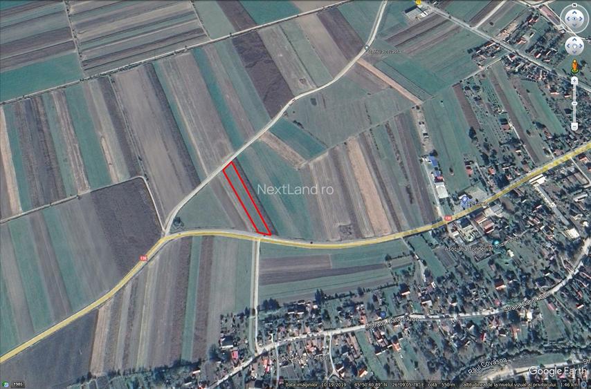 Teren investiție, 4272 mp , front 27 ml la DN, 26 ml la Centură Oraș - 2