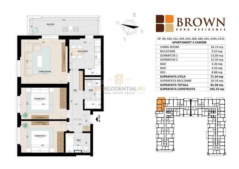 Apartament nou langa parc Tudor Arghezi, 3 camere, spatios, Comision 0 - 1