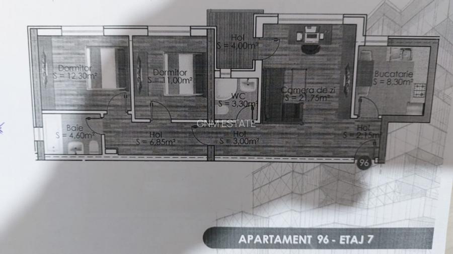 3 Camere | Parcare | Et.7/9 Bloc Nou Zona Pacii - Drumul Belsugului - 12