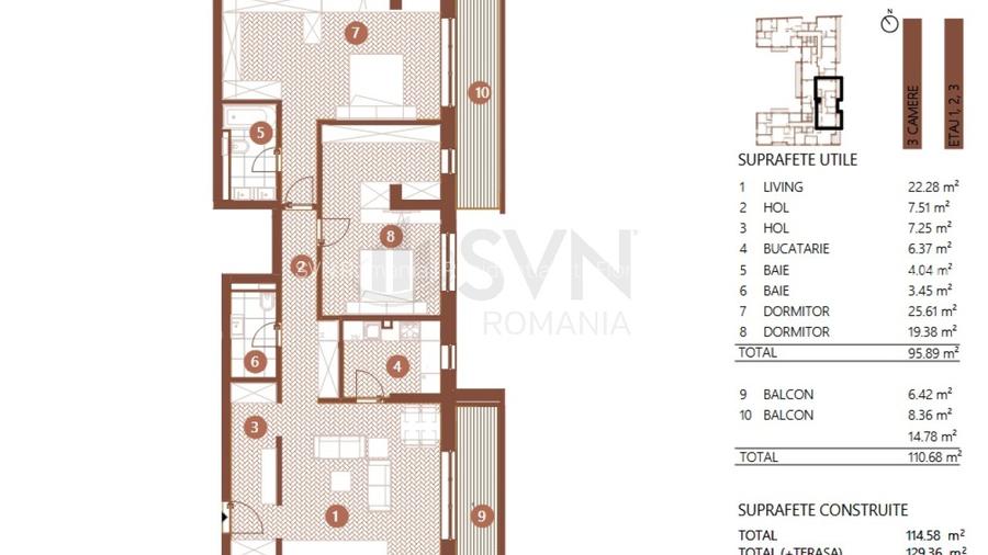 REA1025171 Apartament High End 4 camere I Design modern I Zona Barbu Vacarescu - 11