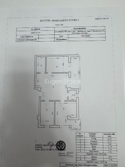 Apartament 3 camere,Otopeni-central,loc parcare subteran inclus - 14
