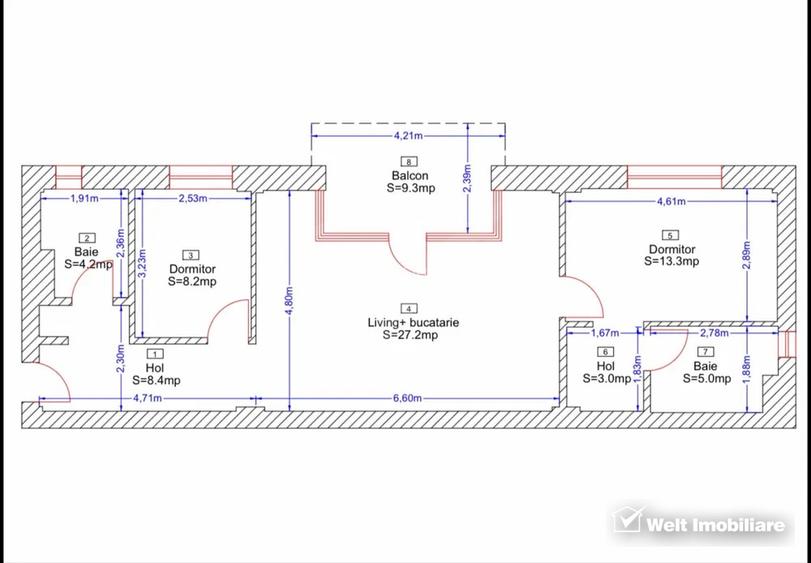Apartament 3 camere de vanzare in Borhanci, Cluj Napoca - 6