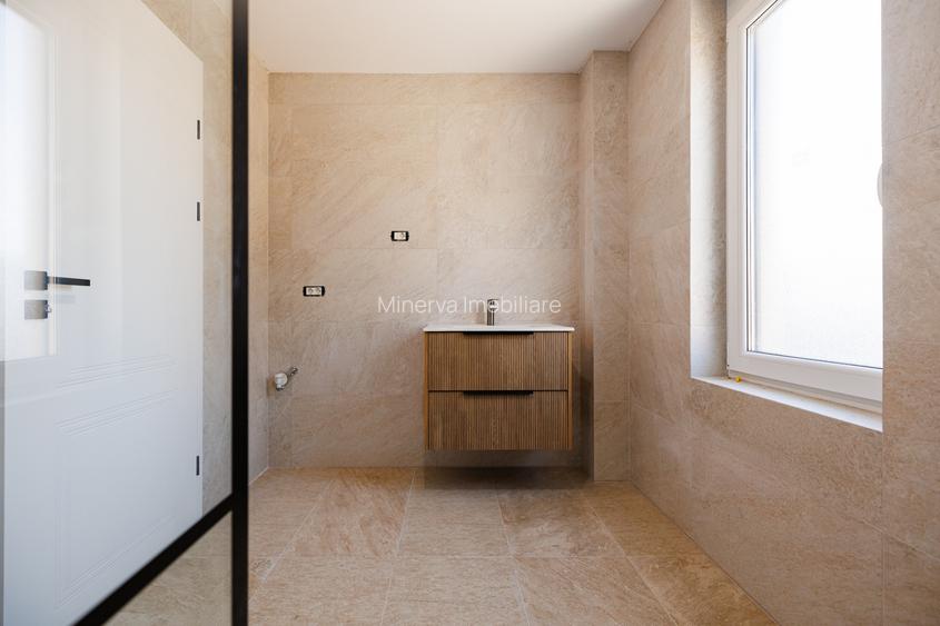 Duplex P+E în Moșnița Nouă, 3 dormitoare, 3 bai, teren 403 mp. Comision 0%