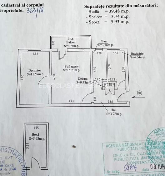 Apartament 2 camere -Tomis Nord -Boema -76.000 euro ( COD E2+E7) - 11