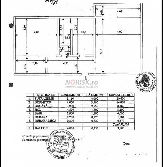 2 CAMERE Decomandat I Nerva Traian I 62MP I Etaj 1 - CENTRALA I Metrou - 15