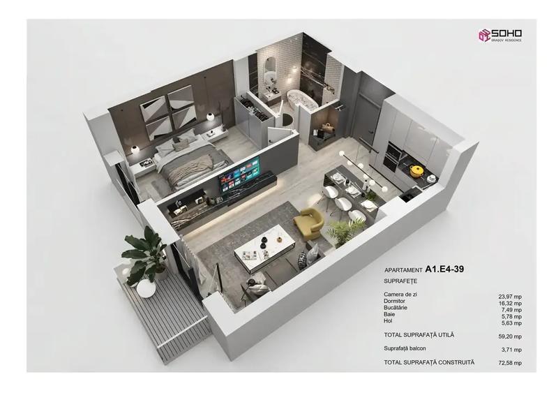 Apartament 2 camere