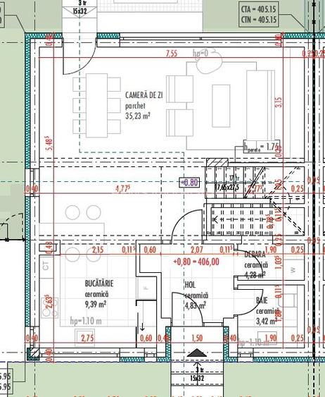Proiect nou! Duplex de vanzare, 5 camere, Buna Ziua - 16