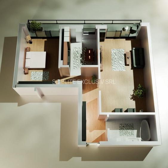 Tomis Nord - Vanzare apartament decomandat cu 2 camere,  bloc nou. - 3