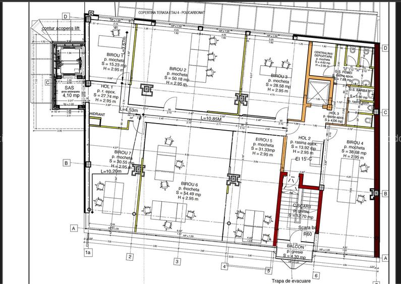 Spațiu  inchiriat   birouri   316 mp - 3