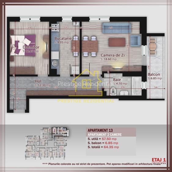 Super Ofertă-2 Camere-65mp, Titan-Pallady-Metrou - 7