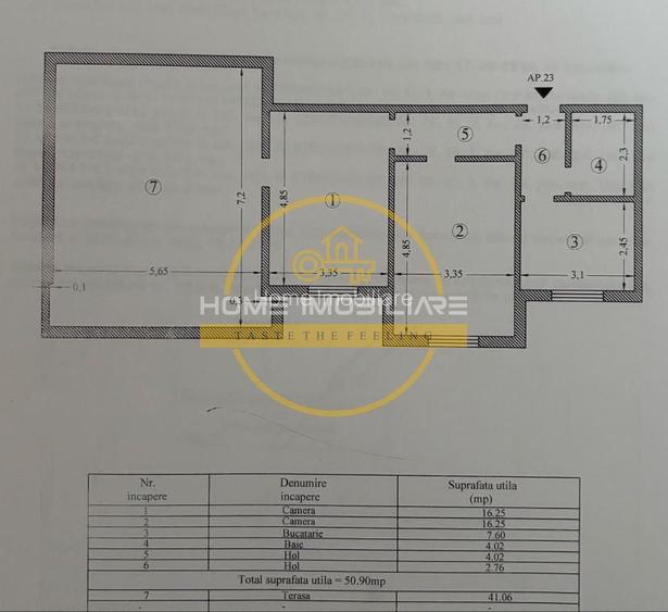 Apartament 2Camere/Decomandat/51mp+Terasa 41mp/Bloc nou!/900m de la Pizza Nico - 8