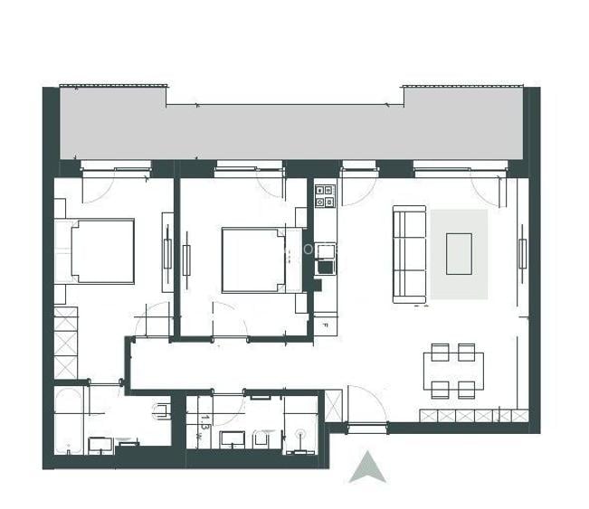 Apartament 3 camere + parcare subterana - prima inchiriere - PALTIM - 1