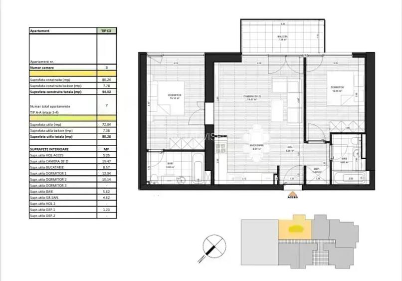 Apartament 3 camere | Bloc nou | Calea 13 Septembrie | Metrou Icomision 0 - 12