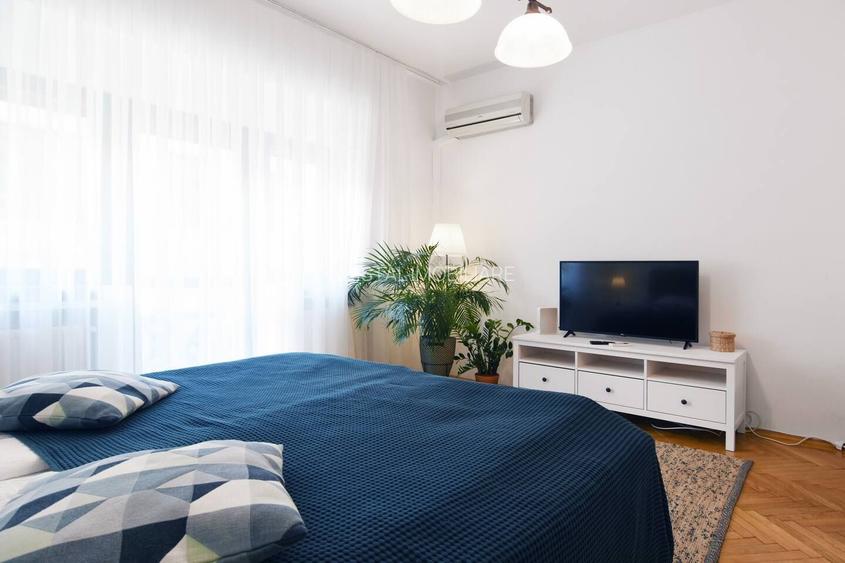 Studio superb (Garsonieră) Cismigiu, Blocul Florentin, centrală, balcon. - 4