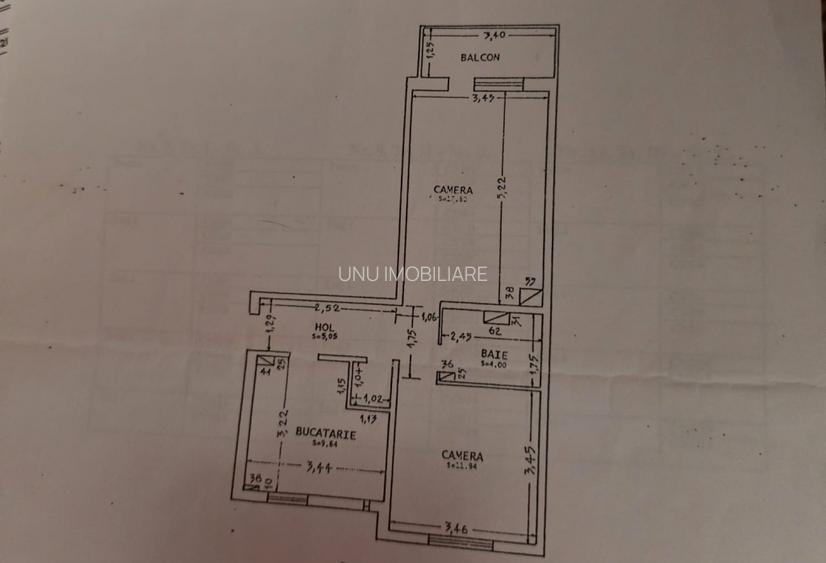 Etaj 1-Oancea Lidl-2 Camere Decomandat 54mp-bloc 85' - 11