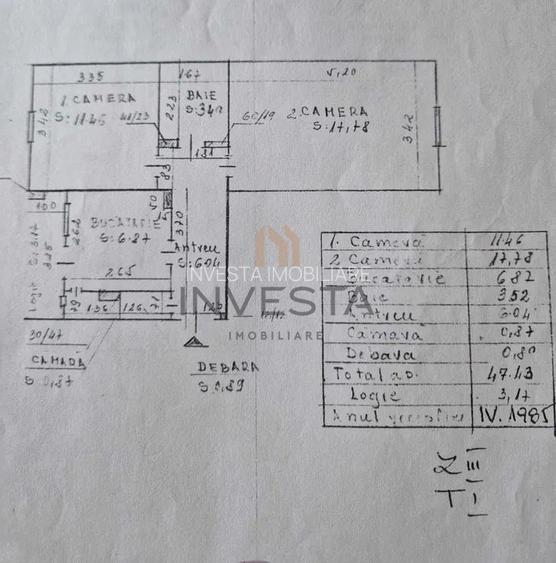 Apartament cu 2 camere decomandate, Etaj intermediar, Intre Lacuri - 1