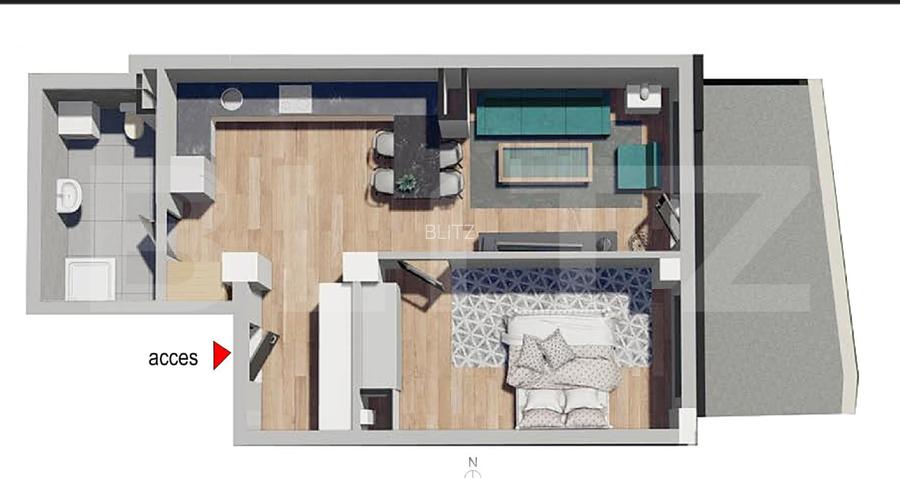 Comision 0!Apartament 2 camere, confort sporit,Bloc Nou,Petrom Calea Baciului - 2