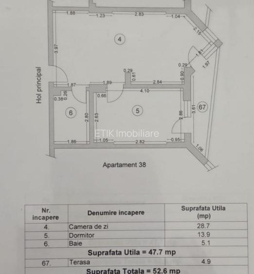 Apartament Allezi 53 mp, etaj 2, mobilat-utilat, Mamaia st D13 - 12