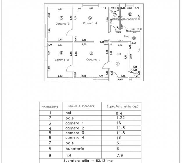 Apartament 4 camere de vanzare, Central - 9
