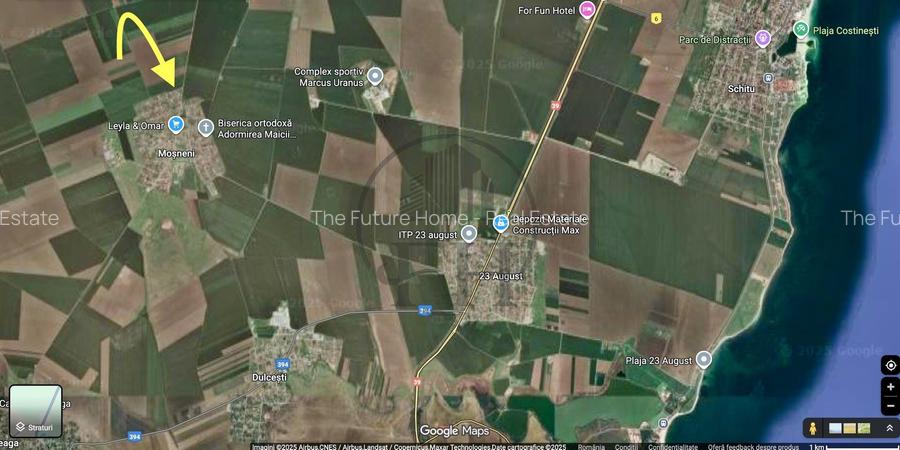 Teren intravilan de vanzare Mosneni, 23 August - 3