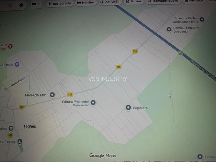 Teren intravilan 13.900 mp I Domnești-Țegheș I Deschidere 139 ml I  Utilități - 2