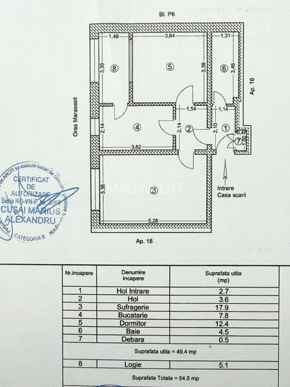 Apartament cu 2 camere - vanzare - Marasesti, jud. Vrancea - 10
