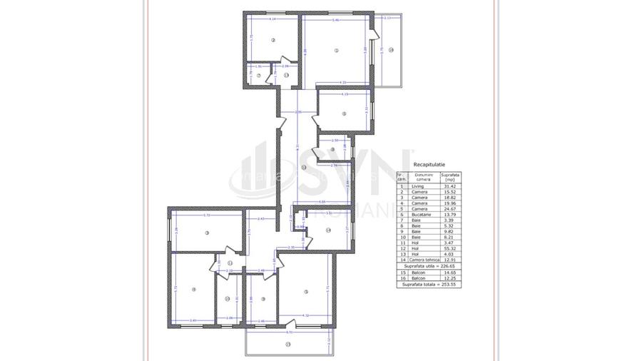REA1023405 Apartament 6 Camere l Spatios l Sisesti - 17