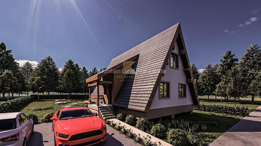 Casa noua in faza de proiect | A-frame | ideala investitie | Rasnov - 4