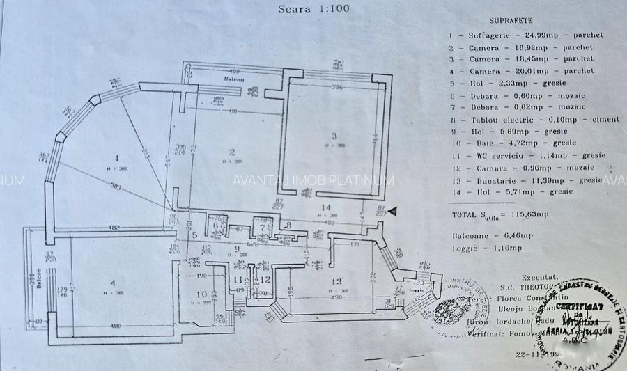 Armeneasca, 123 mp, 2 gr. sanitare, centrala proprie - 11