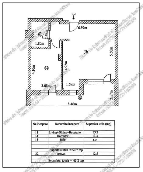 🙋Palazu MARE🔸2 Camere Decomandate 63.20m² Mobilat Utilat LUX Centrala - 13
