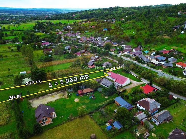 Teren de vânzare 5,960mp Unguras - 3