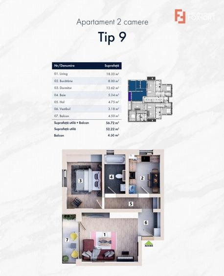 Variante apartamente 2 camere cartier nou zona Mehala - ID V4927 - 15