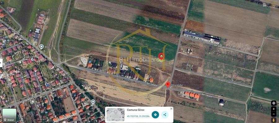 Oferim spre vanzare parcela pentru duplex,  Giroc, suprafata 507 mp, 2 fronturi - 9