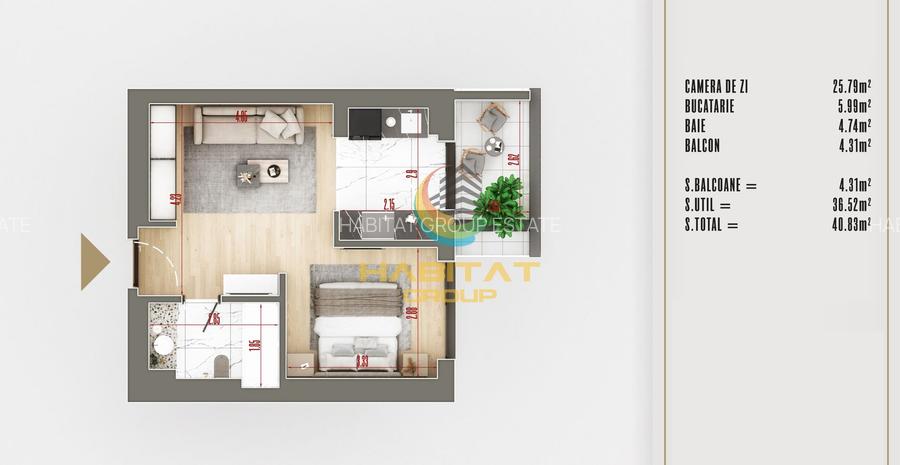 Garsoniera - Smart Home - Pallady - 13