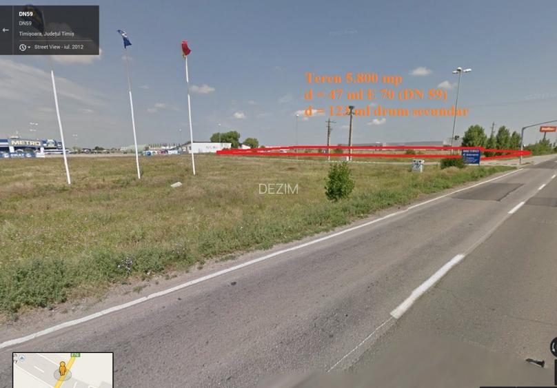 Vand teren Timisoara calea Sagului, 5.800 mp, deschidere: 47 ml - 3