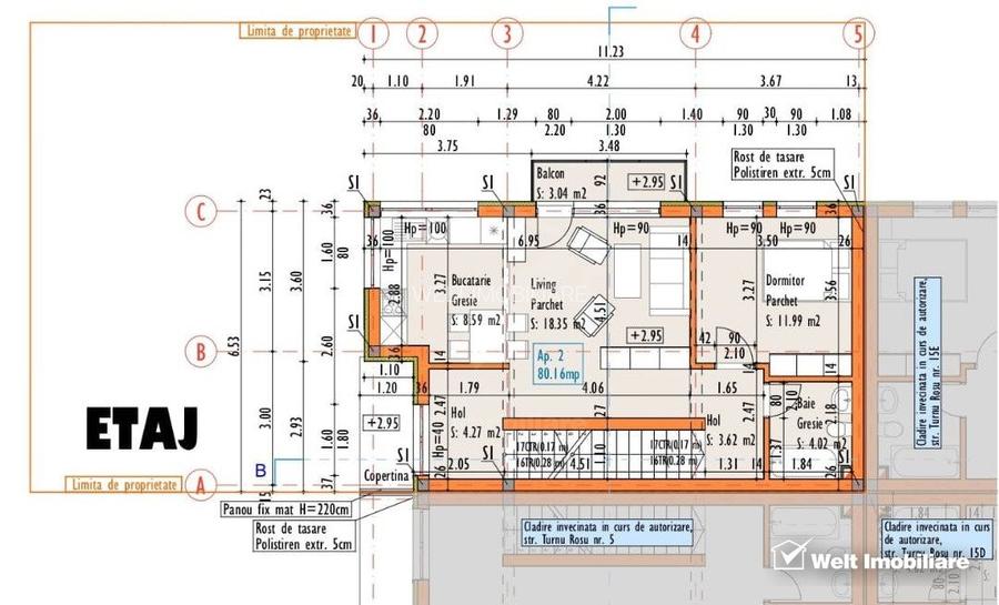 Apartament 4 camere in duplex, 2 niveluri, cartier de case nou, parcare ! - 3