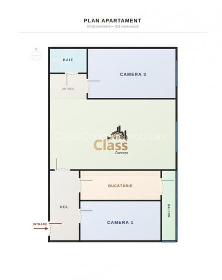 Apartament 3 camere | Etaj intermediar| 40mpu | P-ța Hermes Gheorgheni - 12