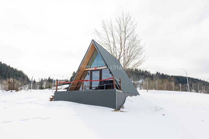 Teren 7,656 mp + Cabane tip A Frame, Fundata - 6