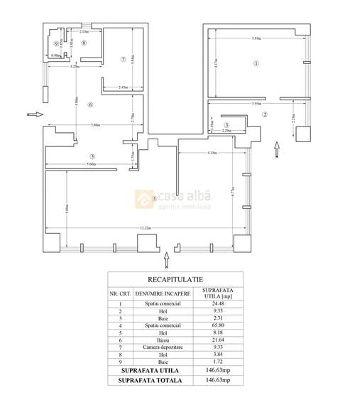 Pacurari - Petrom, spatiu comercial amenajat, 146.63 mp, VANZARE EXPRES - 1
