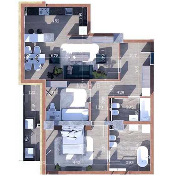 Apartament de vanzare bloc nou 3 camere zona Copou TVA INCLUS - 3